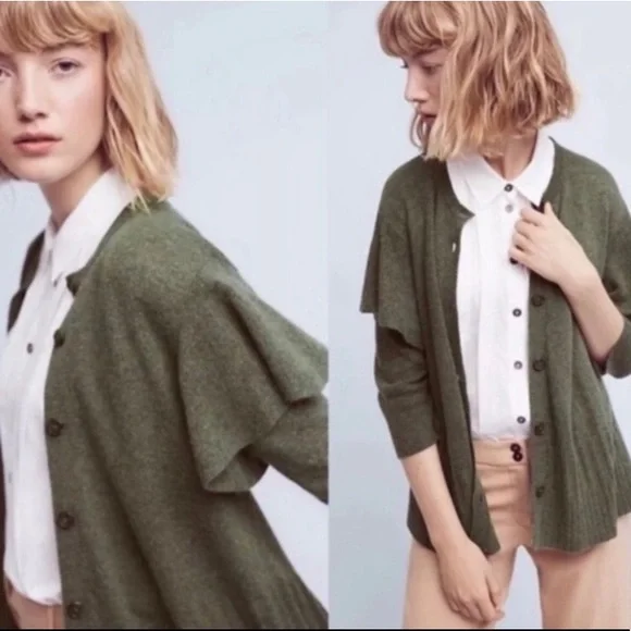 Anthropologie Left of Center Cardigan Sweater - Picture 2 of 7